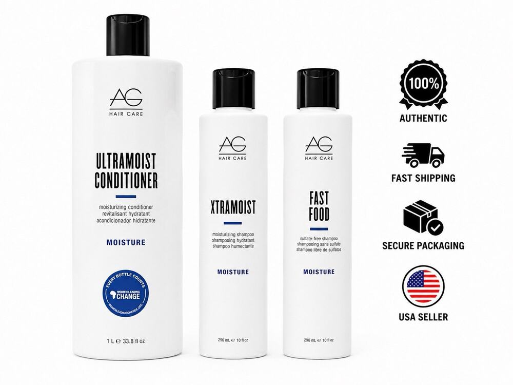 AG Care Ultramoist Conditioner Xtramoist & Fast Food Shampoo Set